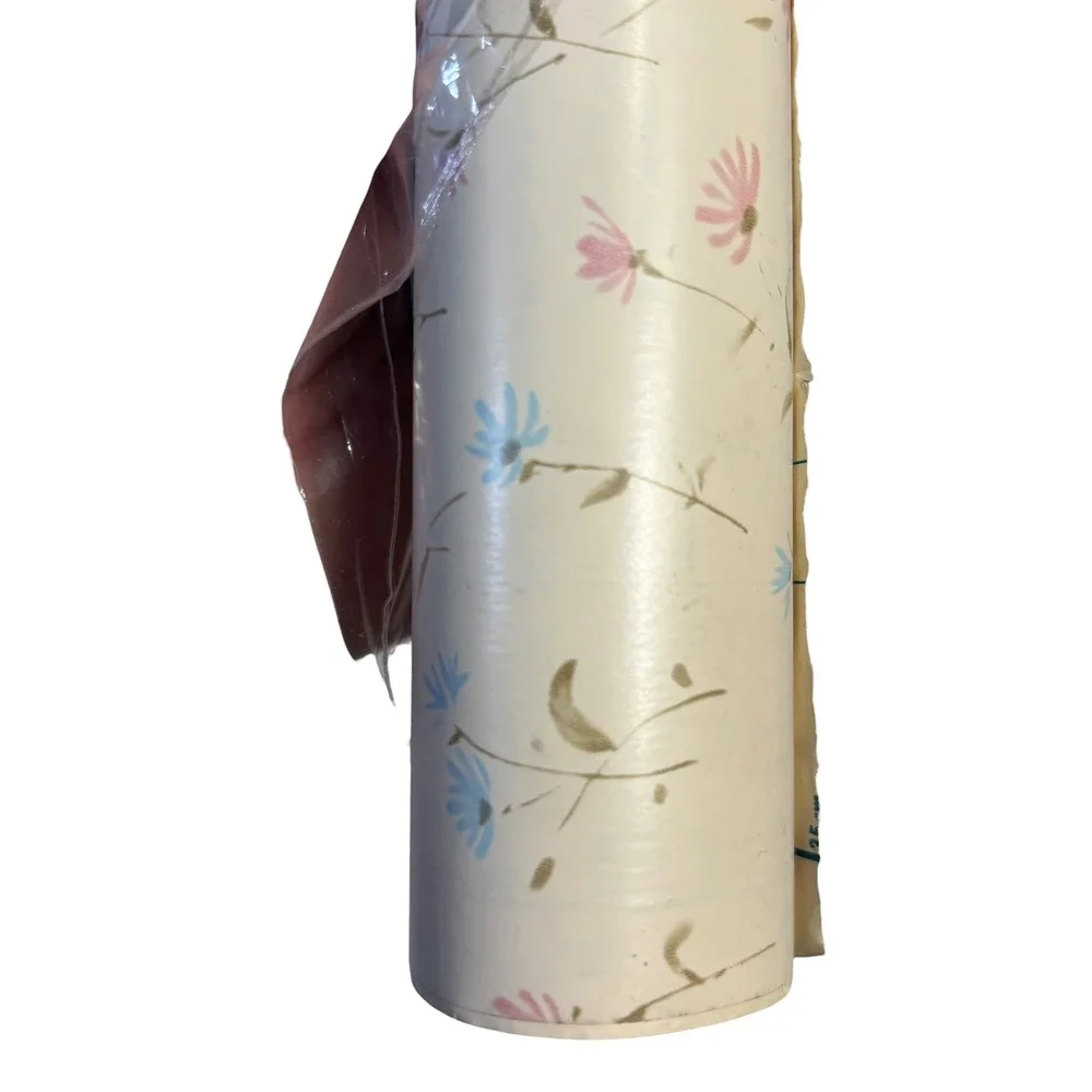Magic Cover Windsong Beige Floral Self Adhesive Vinyl Contact Paper 3 Yds x 18 I